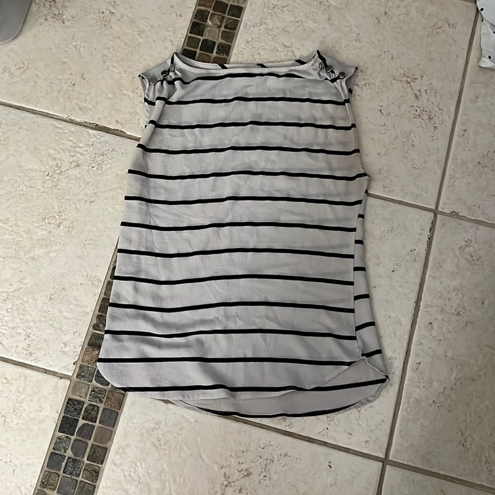 Striped tank top blouse